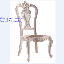marco de silla de madera sin terminar marco de madera maciza italiana Marco de silla de madera de estilo clásico
